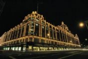 See the dazzling lights of Harrods